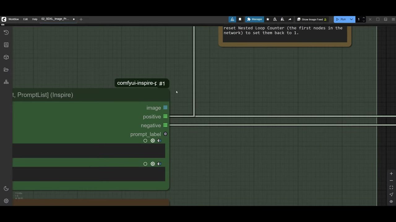 The Inspire Pack bind node with image, positive, negative and prompt_label outputs