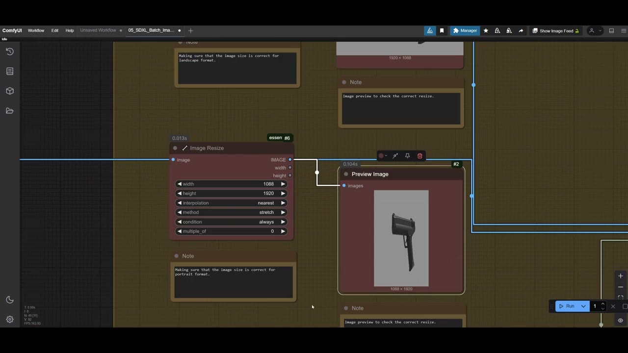 A preview of a portrait screenshot of a knife after the switch